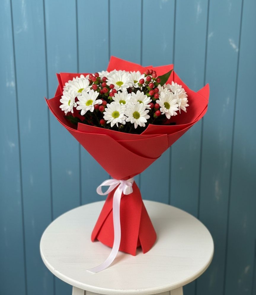 Букет цветов из: Хризантемы в Медногорский