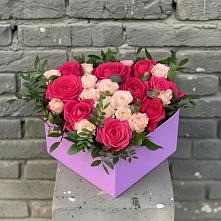 Цветочная композиция из Розы в коробке в Медногорский