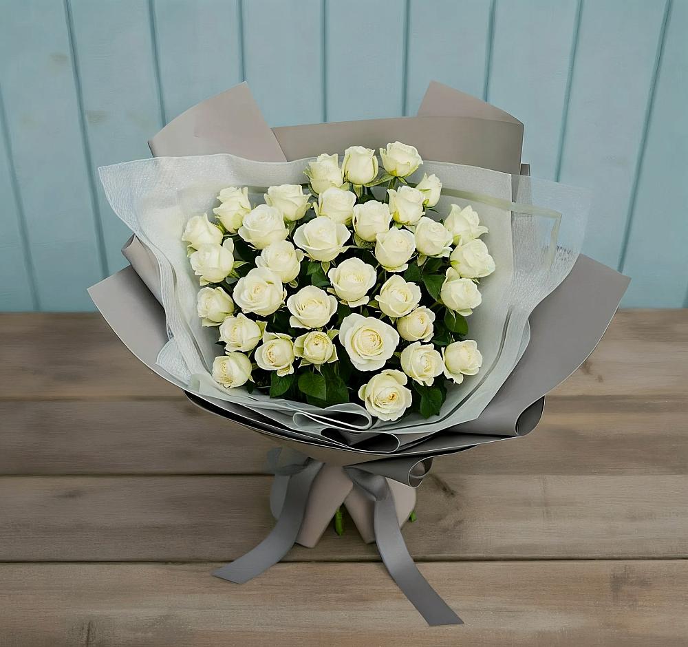 Букет Белоснежная нежность в Медногорский