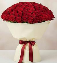 Букет 101 Красная роза Милано в Медногорский