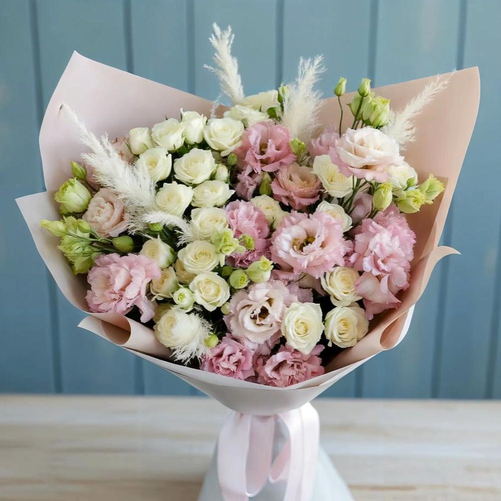 Букет цветов из: Альстромерии и Розы в Медногорский