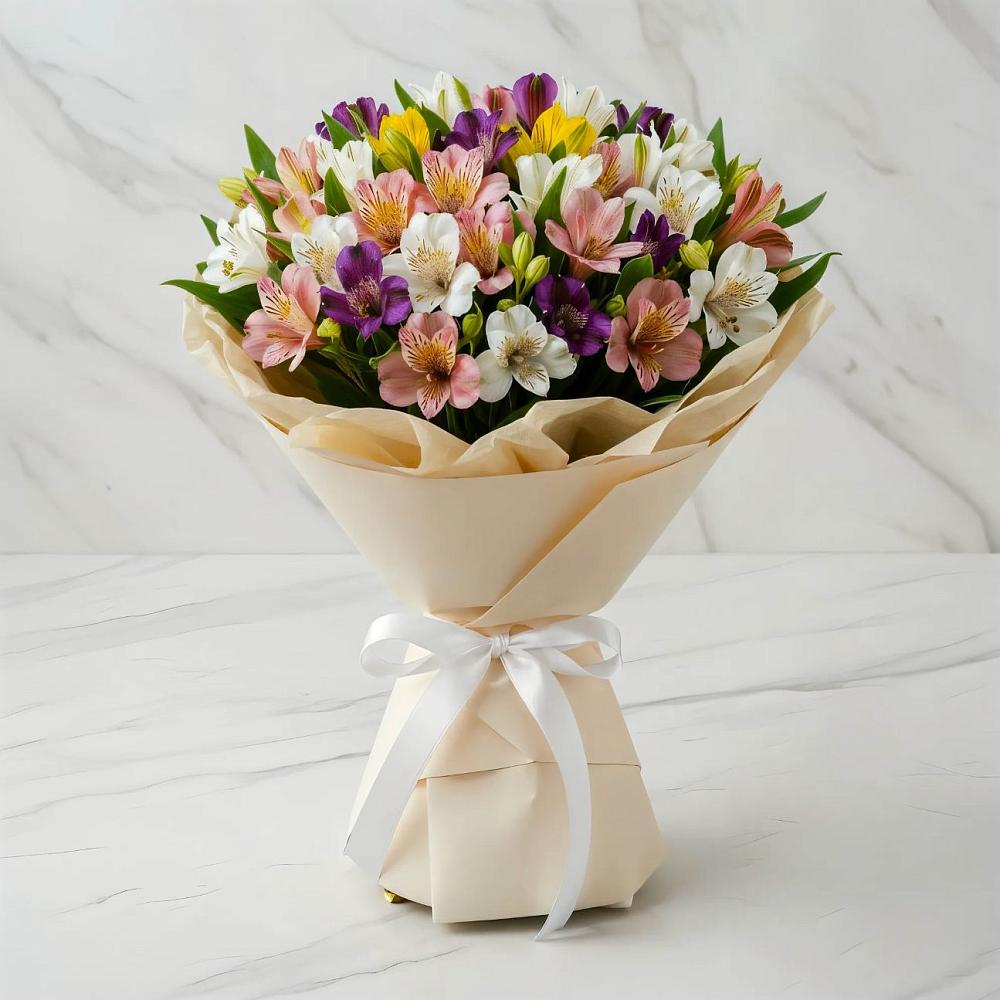 Букет цветов из: Альстромерии в Медногорский