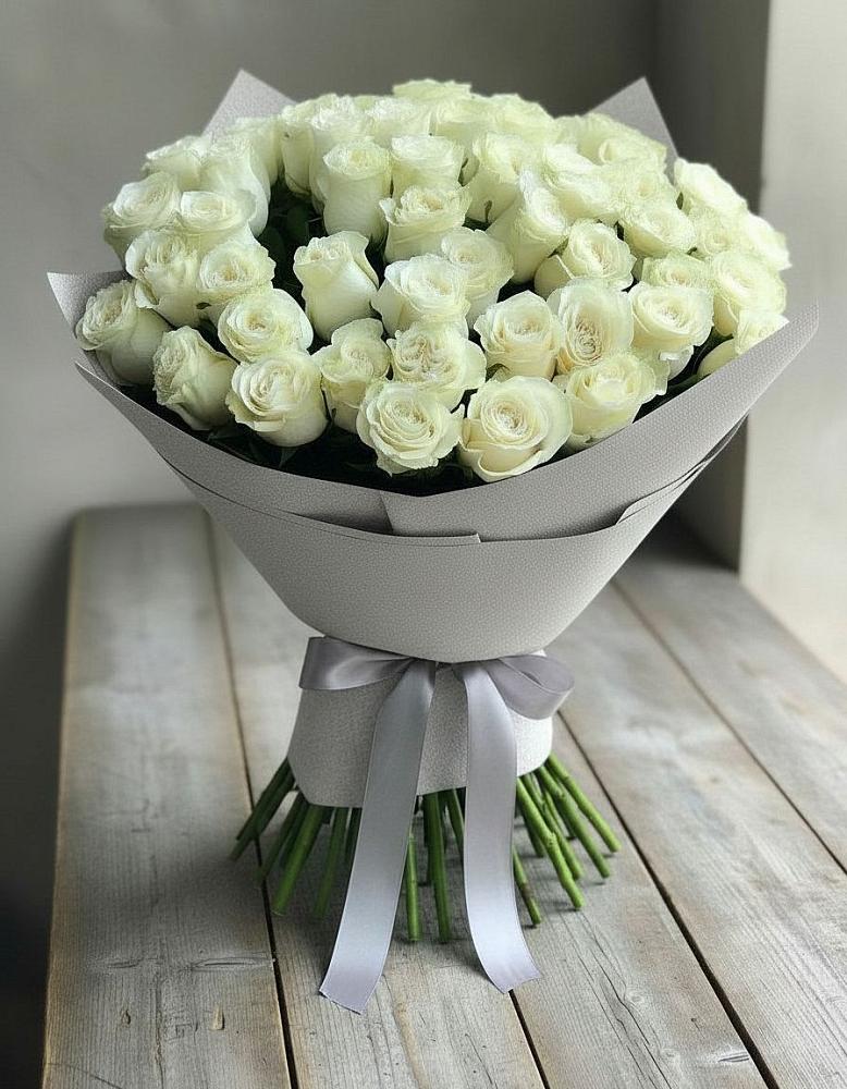 Букет 35 Белых роз в Медногорский