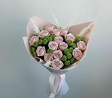 Букет цветов из:  Розы и Хризантемы в Медногорский