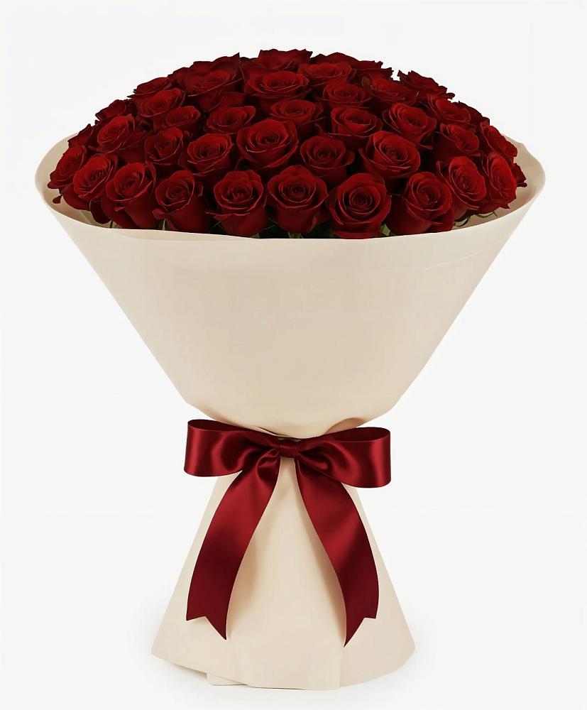 Букет 101 Бордовая роза Блэк Бакарра в Медногорский